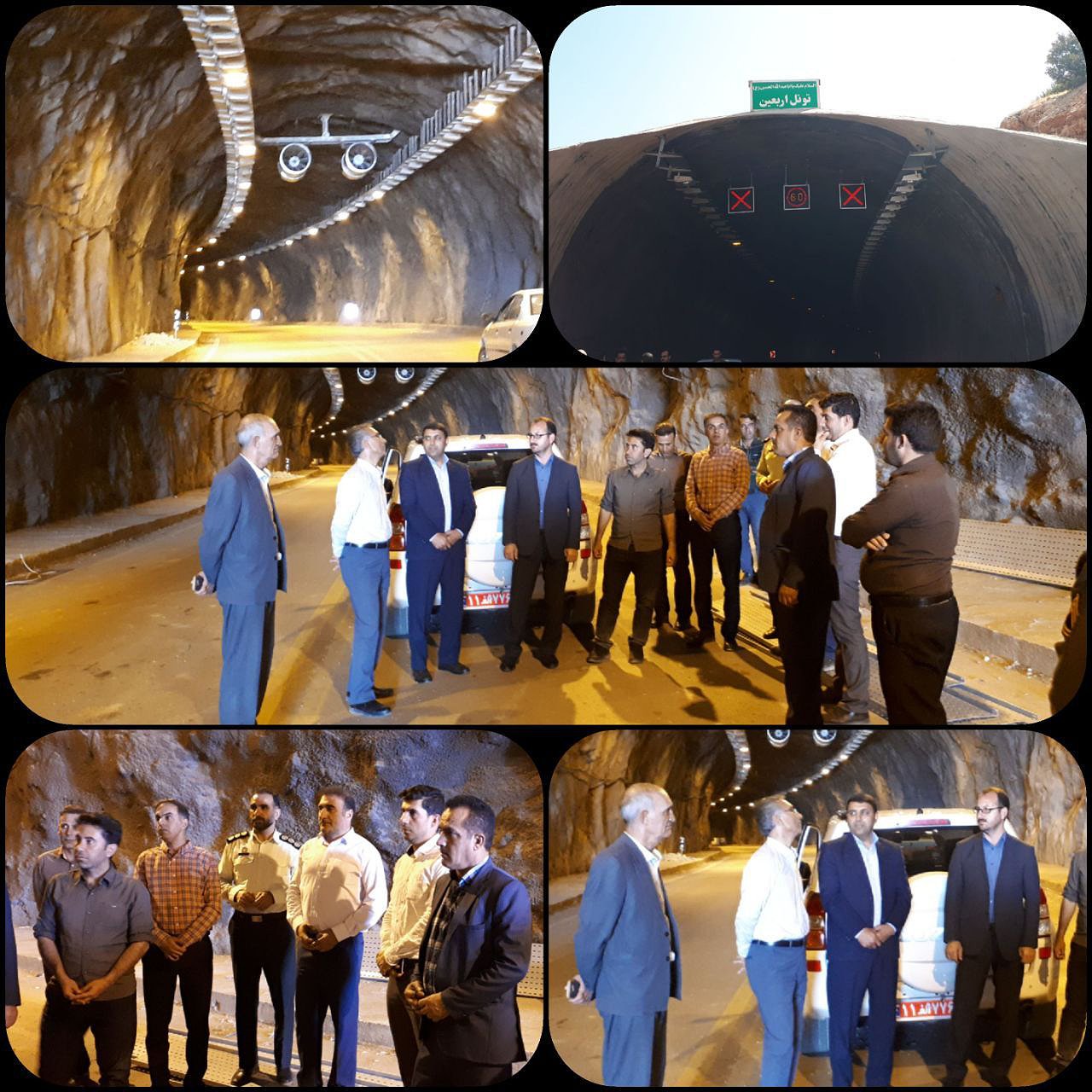 بازدید سرزده مهندس سبزی فرماندارایوان از روند اجرایی تونل اربعین