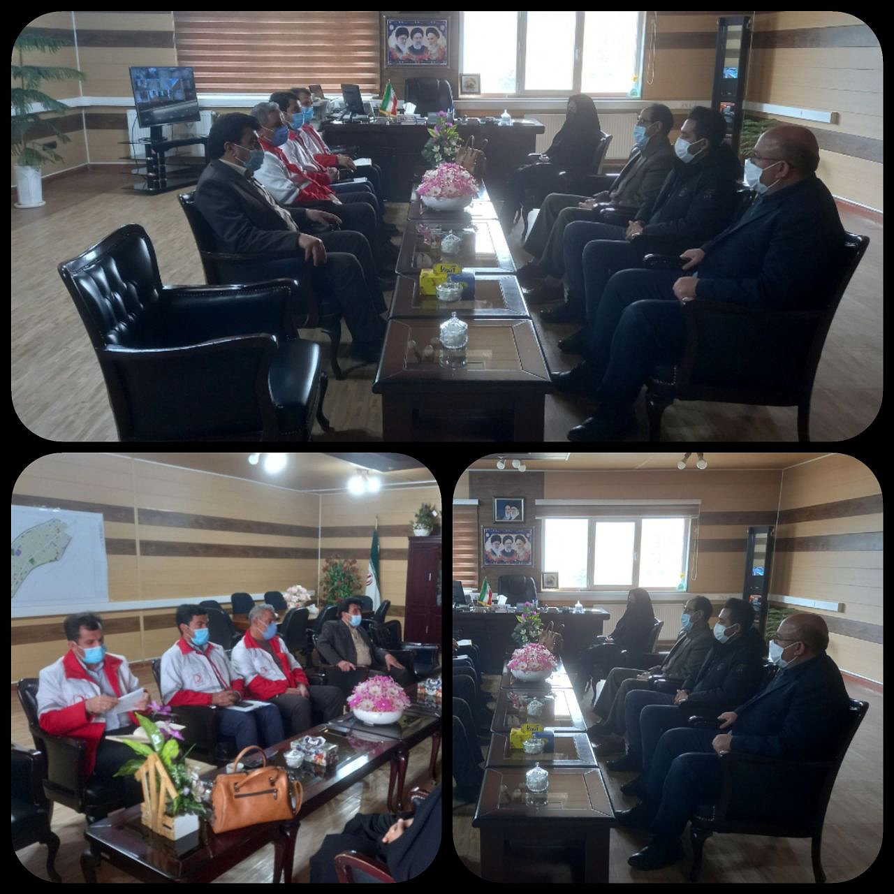 ✅ دیدار کارکنان و اعضاء شورای اجرایی هلال احمر با فرماندار شهرستان ایوان